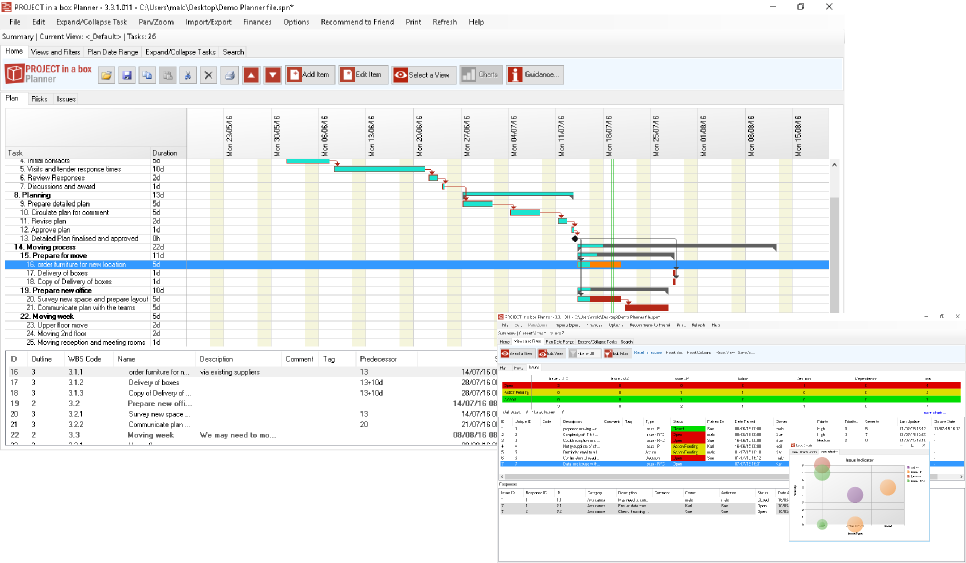 Planner, Project Controls